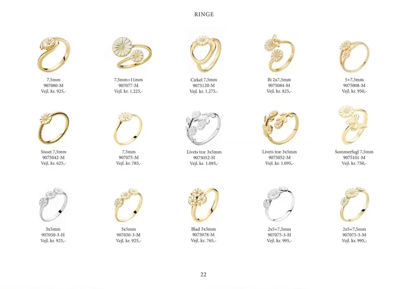 Lund Copenhagen Marguerit katalog 2026/27, side 22: Ringe