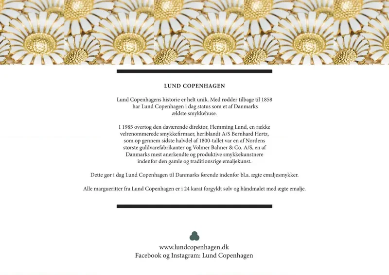 Lund Copenhagen Marguerit katalog 2026/27, side 36: Om Lund Copenhagen