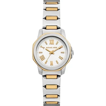 Michael Kors Prescott dameur i stål med hvid skive