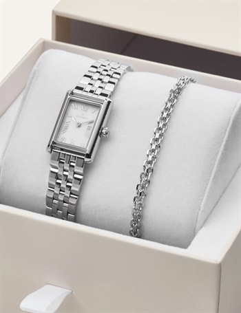 Mockberg Timeless Darling Combo Silver Quartz Dame m/lænke