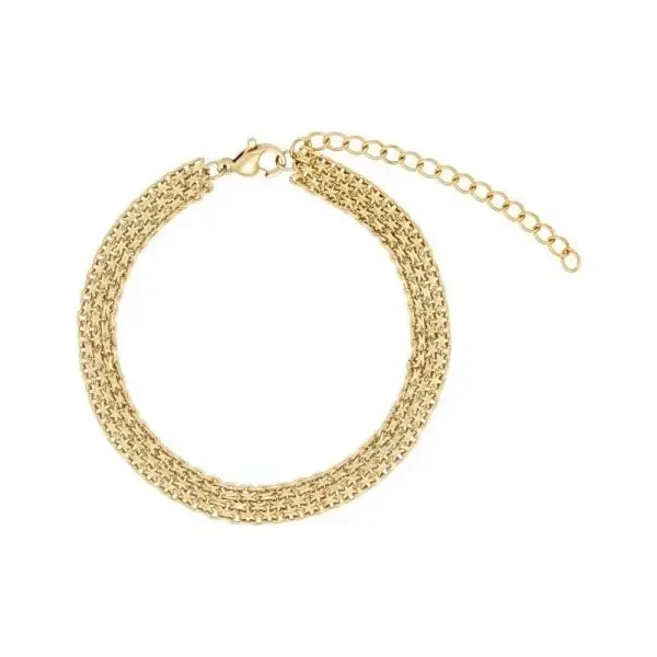 Murstens armbånd i forgyldt stål, 14 karat forgyldning