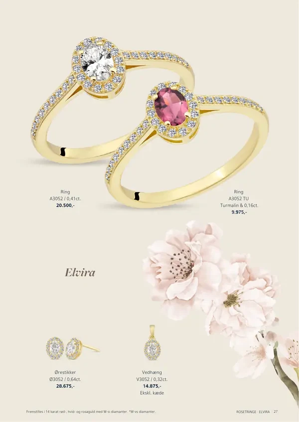 NURAN smykkekatalog 2024/25, side 27: Rosetringe, Elvira