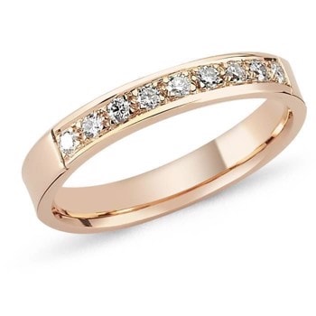 14 karat rosaguld STRING fra Nuran med 0,01 til 0,35 carat diamant