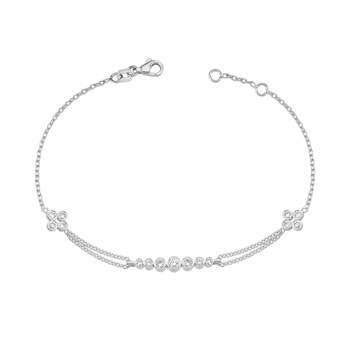 14 kt hvidguld Olivia armbånd med i alt 0,20 ct diamanter Wesselton SI