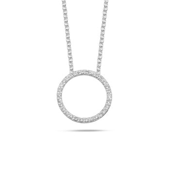 14 kt hvidguld Olivia vedhæng med i alt 0,15 ct diamanter Wesselton SI