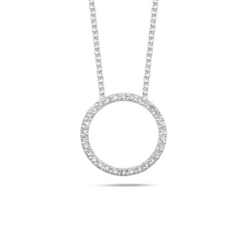 14 kt hvidguld Olivia vedhæng med i alt 0,17 ct diamanter Wesselton SI