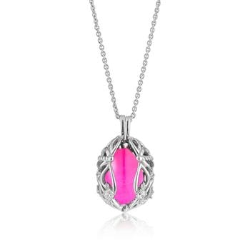 Smykke Æg med Pink Onyx, fra Blicher Fuglsang