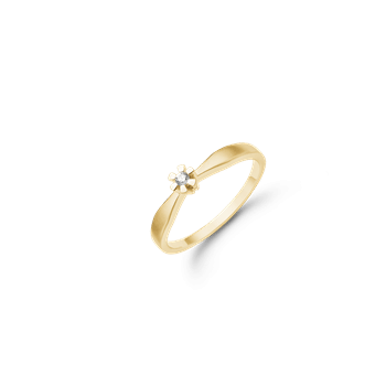 Eternity 8kt Diamant Ring 1x0,03ct Wesselton SI, fra Aagaard