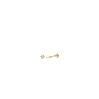8kt ørestik m/sy.zirconia 2mm, fra aagaard