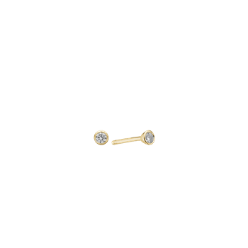8kt ørestik m/sy.zirconia 2,8mm, fra aagaard