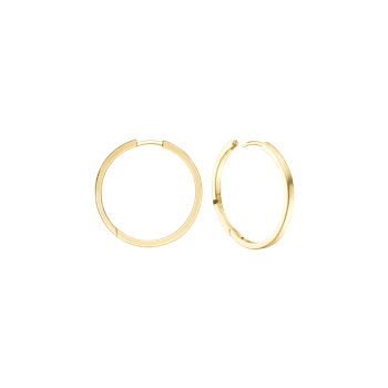 8KT CREOL 16,5 MM, TRÅD 2,3MM M/KLAPLÅS, fra Aagaard
