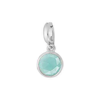 Klips til armbånd med aqua calcedon, fra Blicher Fuglsang