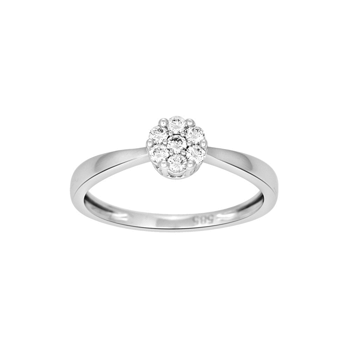 14kt. hvidguldsring m/dia 0.14ct W/SI, fra Siersbøl