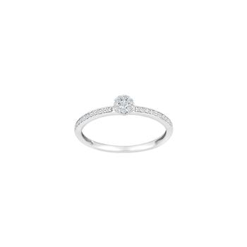 14kt. hvidguldsring m/dia. 0.16ct W/SI, fra Siersbøl