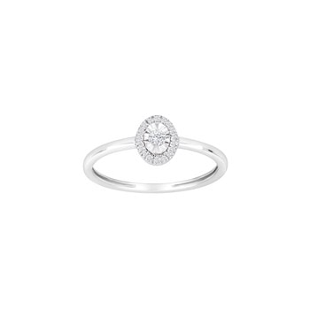 14kt. hvidguldsring m/dia. 0.08ct W/SI, fra Siersbøl