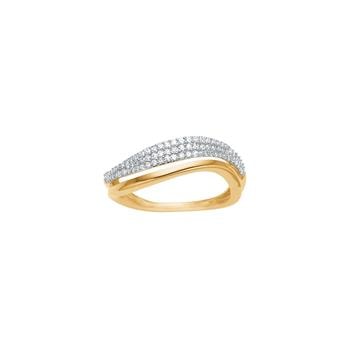 14kt. guldring m/dia. 0,23ct W/SI, fra Siersbøl
