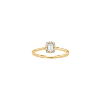 14kt. guldring m/dia. 0,25ct W/SI, fra Siersbøl
