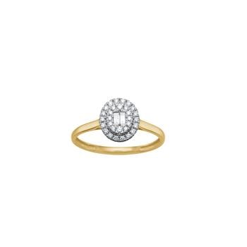 14kt. guldring m. 0,204 W/SI, fra Siersbøl