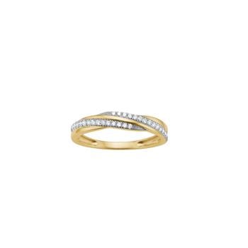 14kt. guldring m. 0,165 W/SI, fra Siersbøl