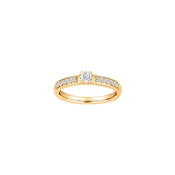 HEART 14kt. guldring m/dia. 0.40ct W/SI, fra Siersbøl