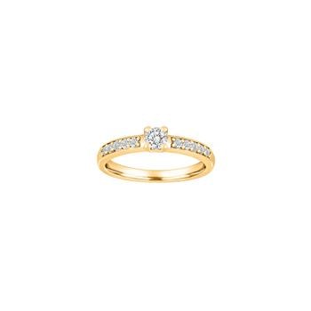HEART 14kt. guldring m/dia. 0.50ct WSI, fra Siersbøl
