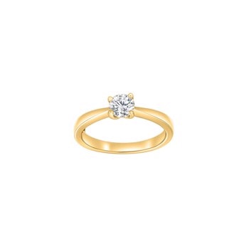 HEART 14kt. guldring m/dia. 0.50ct W/SI , fra Siersbøl