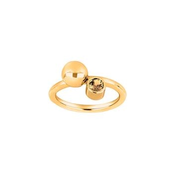 SHAPE Sølv forgyldt ring Color m/citrin, fra Siersbøl Shape