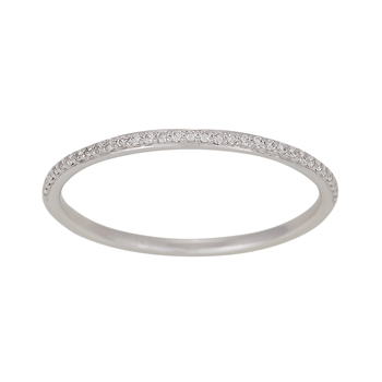 14kt. hvg. ring med 0,08ct TW/SI, fra Siersbøl