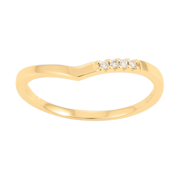 14kt. guldring m/dia 0.030ct W/SI, fra Siersbøl