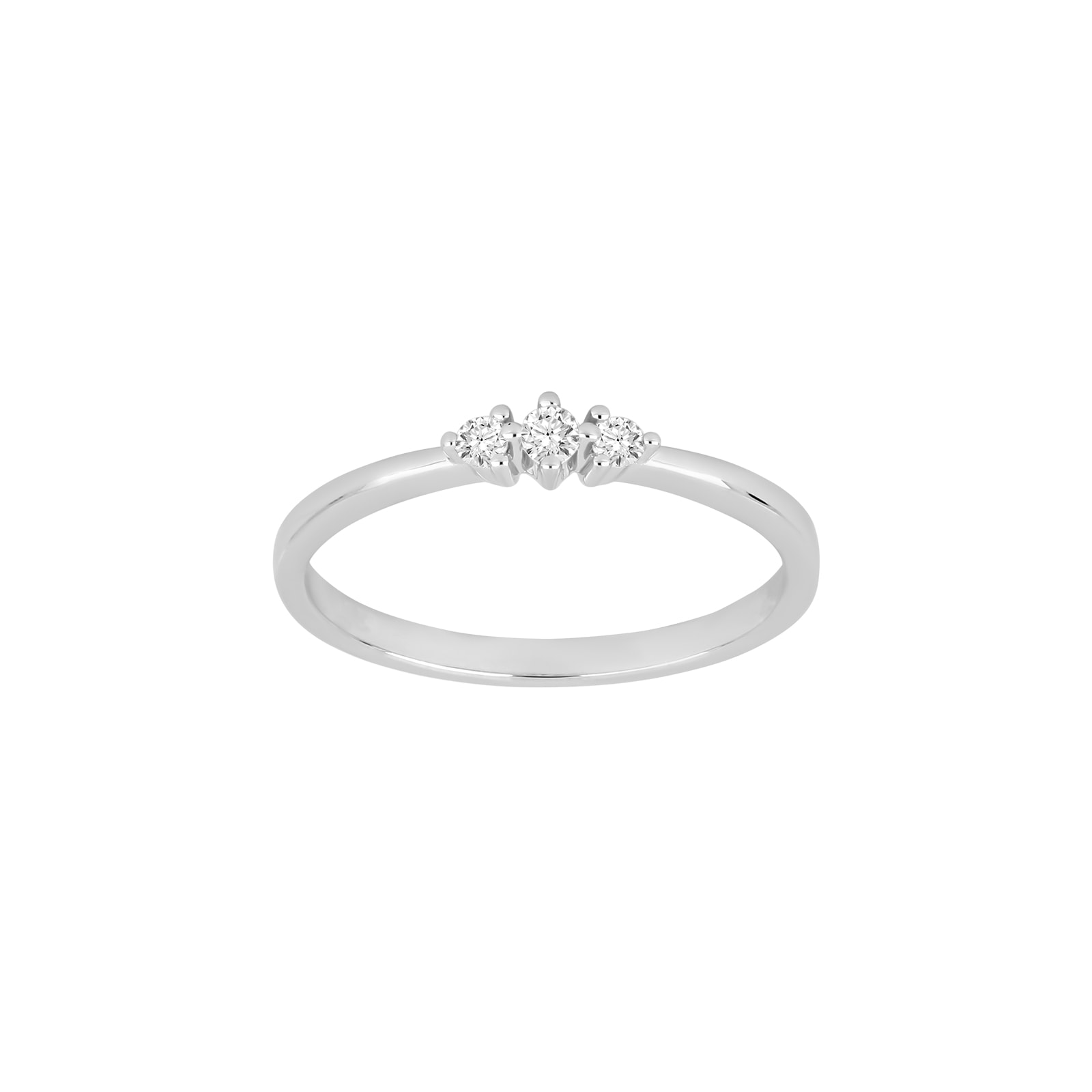 14kt. hvidguldsring m/dia. 0.10ct W/SI, fra Siersbøl