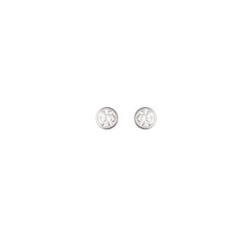Ørestik sølv rhodineret zirkonia konisk 2,5 mm, fra L&G