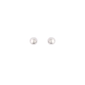 Ørestik sølv rhodineret kugle 2mm, fra L&G