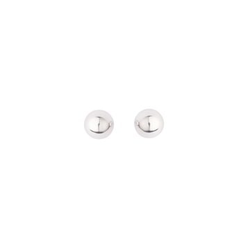Ørestik sølv rhodineret kugle 4mm, fra L&G