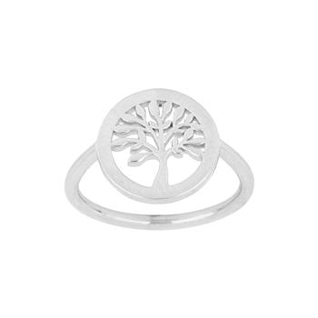 Rhodineret sølvring TREE52 11mm Str.54, fra Nordahl