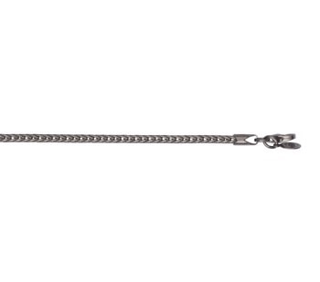 Armbånd sølv oxideret rævehale 2,7 mm, fra L&G