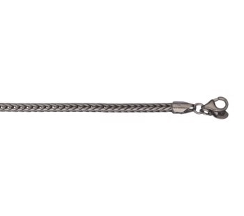 Armbånd sølv oxideret rævehale 3,2mm, fra L&G
