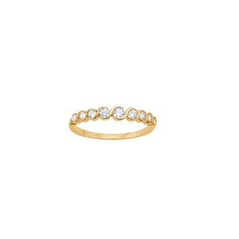8kt. guldring  m/cz, fra Siersbøl