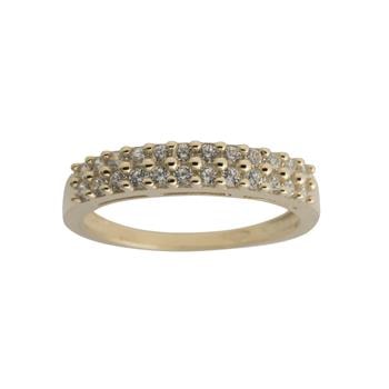 8kt. guldring m/cz, fra Siersbøl
