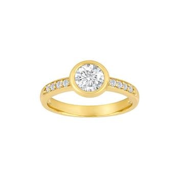 8kt. guldring m/cz, fra Siersbøl