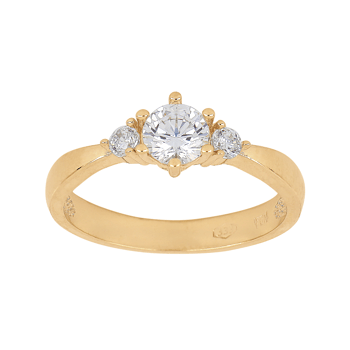 8 kt. guldring m/cz, fra Siersbøl