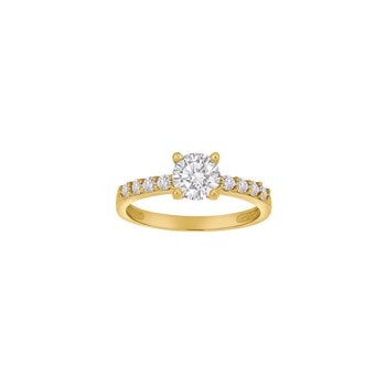8kt. guldring m/cz , fra Siersbøl