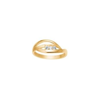 8kt. guldring m/cz, fra Siersbøl