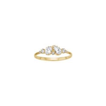 8kt. guldring m/cz, fra Siersbøl