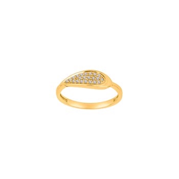 8kt. guldring m/cz, fra Siersbøl