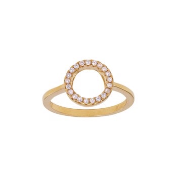 Forgyldt ring ANNANOR 10 mm, fra Joanli Nor