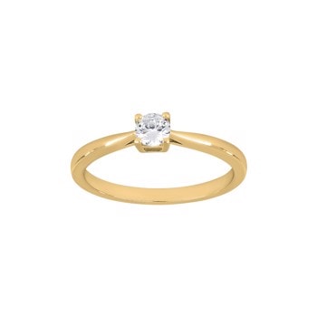 Forgyldt sølv ring 4mm grab HEGENOR, fra Joanli Nor