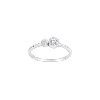 Sterling sølv ring IDANOR, fra Joanli Nor med zirkonia