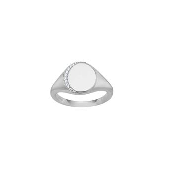 Rhodineret Sølv ring SARANOR str. 50-60, fra Joanli Nor