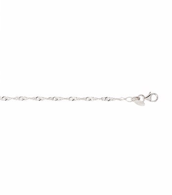 Armbånd sølv rh singapore 17+3 cm, fra L&G