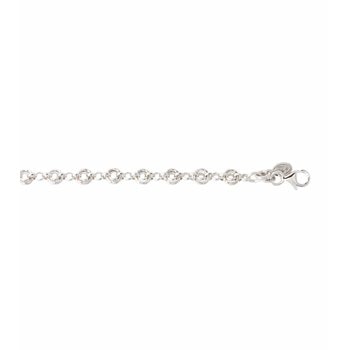 Armbånd sølv rhodineret BAUTY 17+3 cm, fra L&G